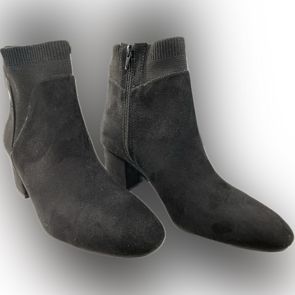 Faux suede ankle boots - Picture 4 of 6